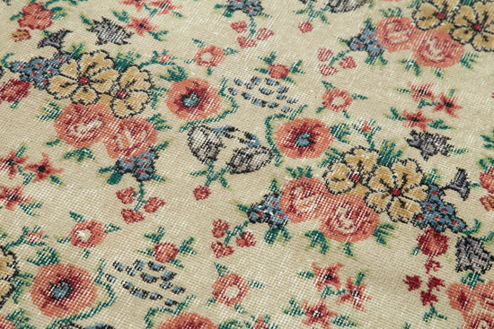 3x7 Beige Overdyed Rug - 37467