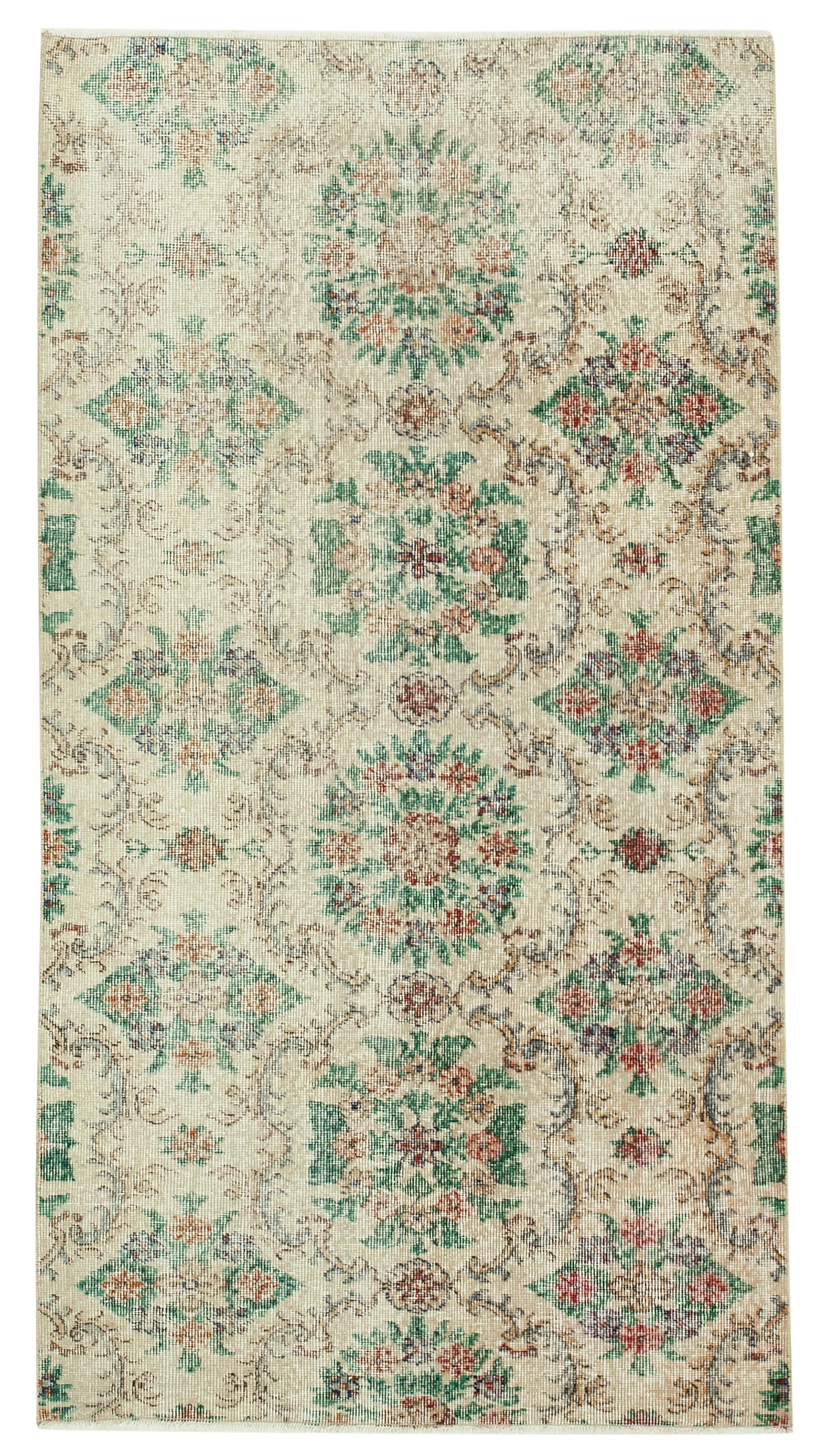 4x7 Beige Overdyed Rug - 37475