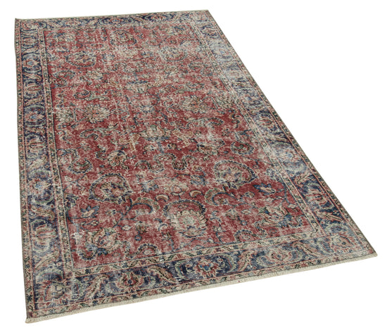 4x6 Red Overdyed Rug - 37482