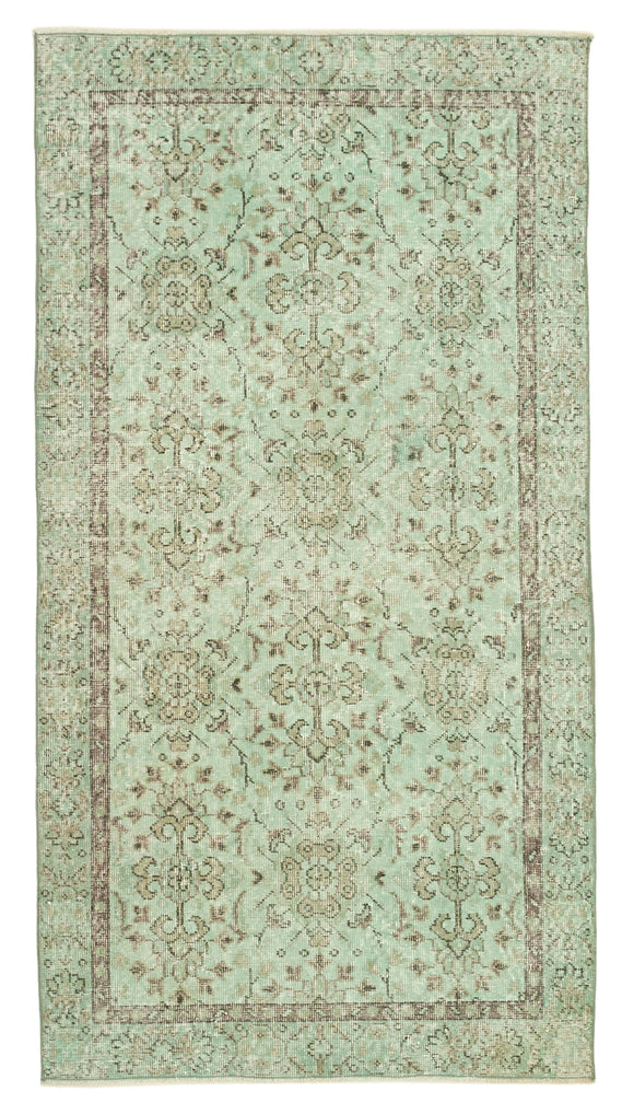 3x6 Green Overdyed Rug - 37487