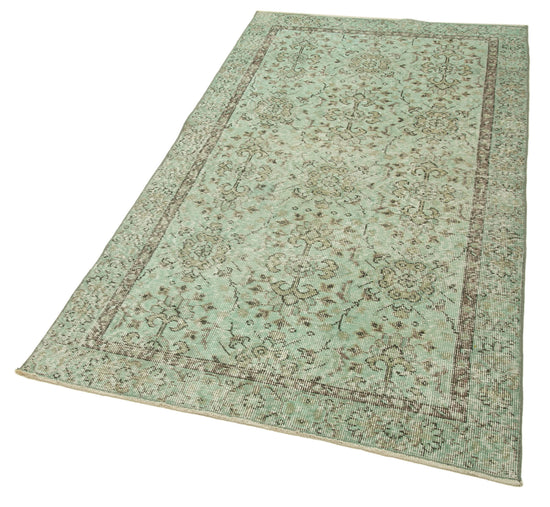 3x6 Green Overdyed Rug - 37487