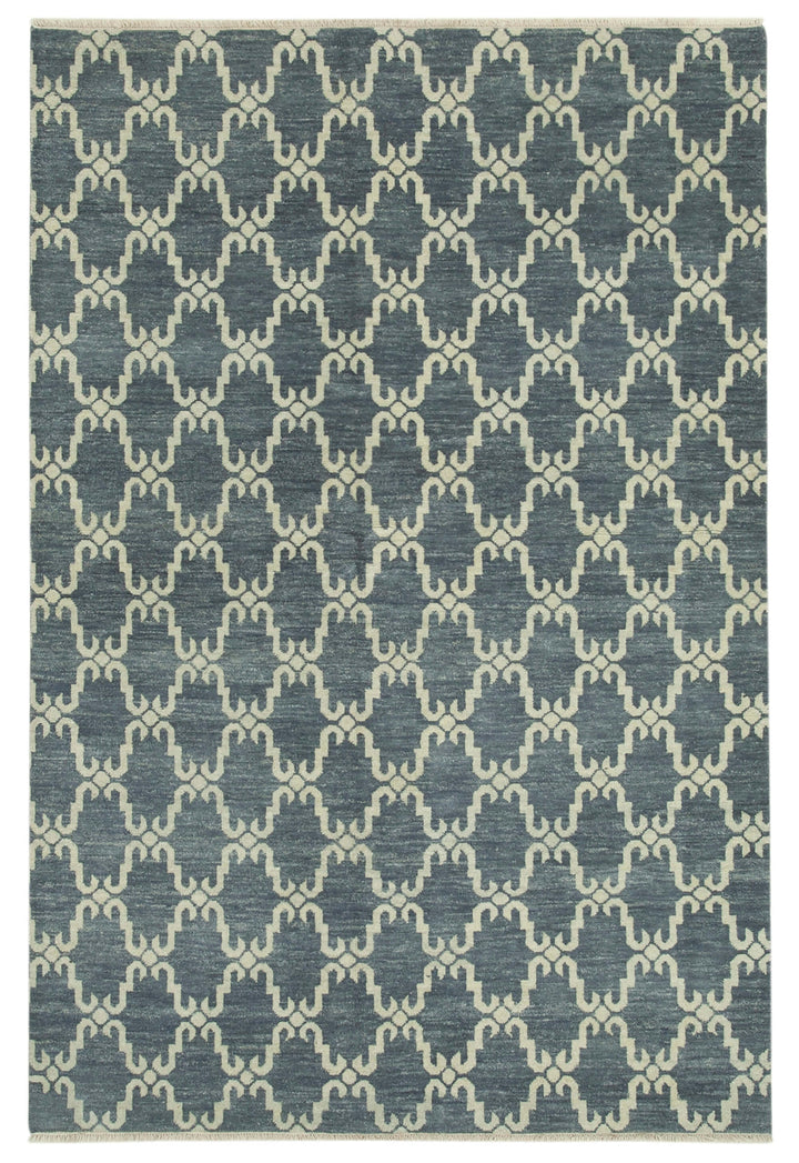6x9 Blue Moroccan Rug - 37497