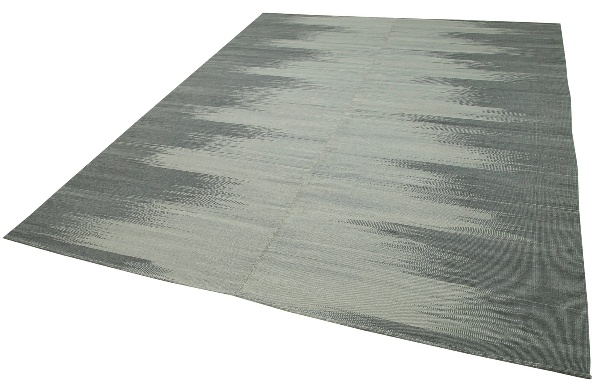 10x13 Grey Contemporary Kilim Rug - 37508