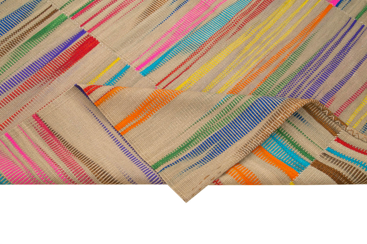 7x9 Multicolor Contemporary Kilim Rug - 37510