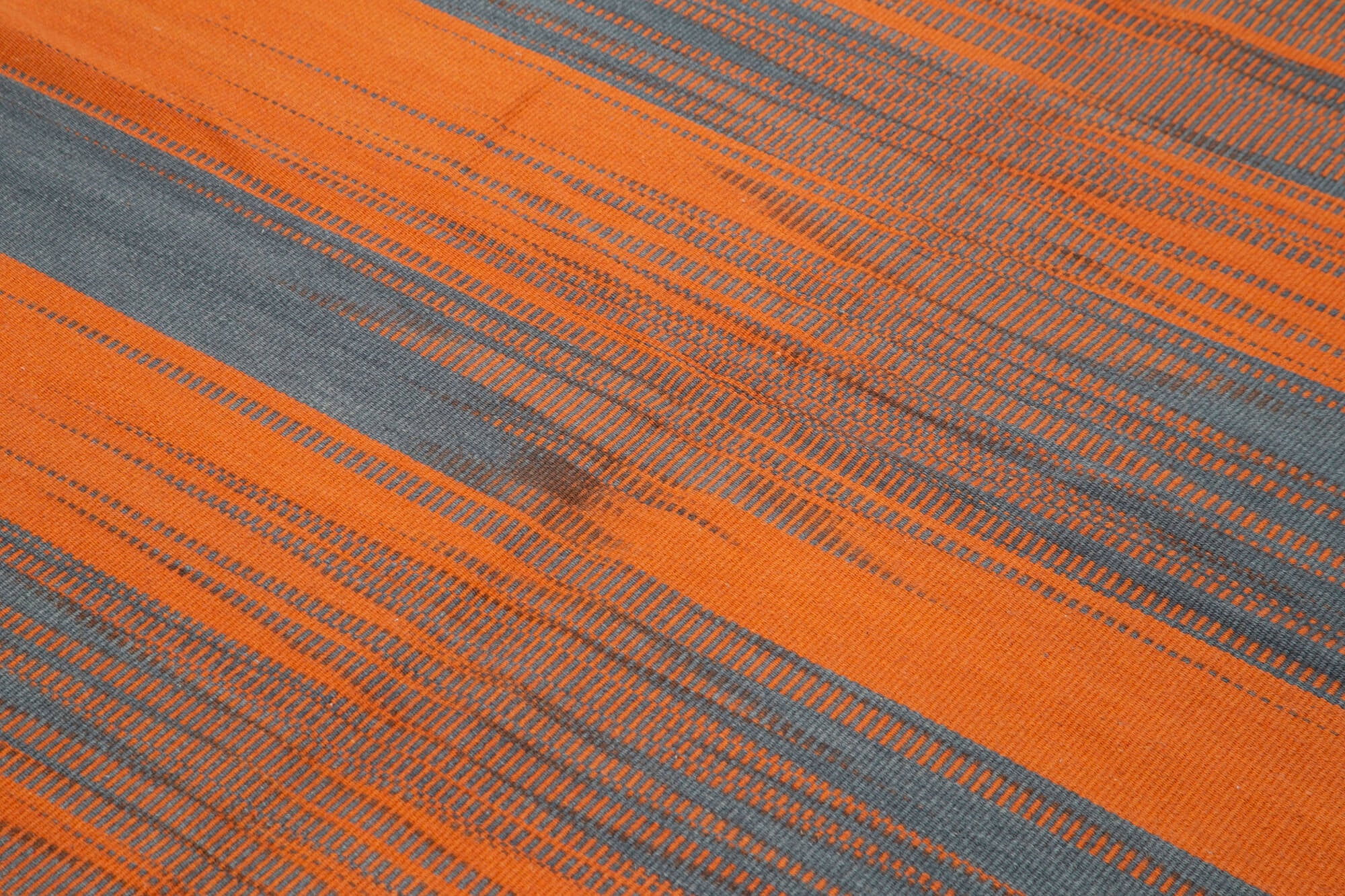 6x8 Orange Contemporary Kilim Rug - 37512