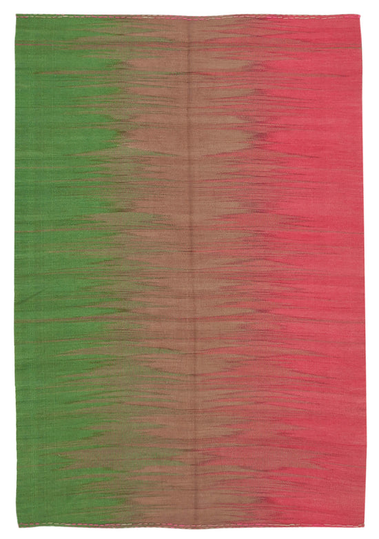 6x9 Fuchsia Contemporary Kilim Rug - 37513