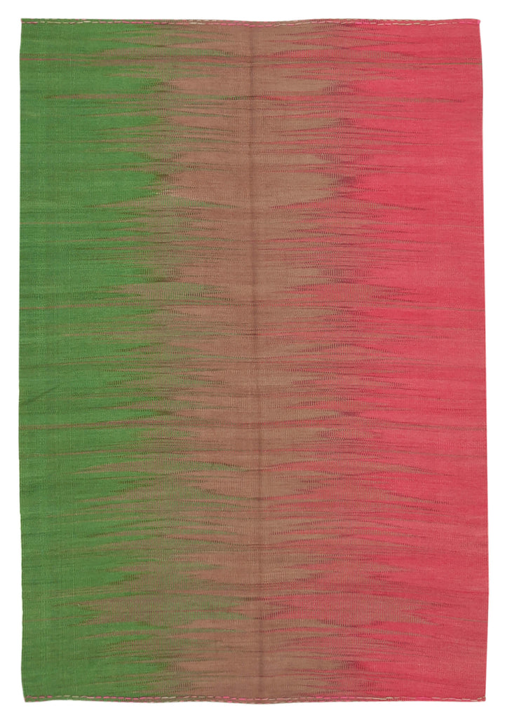 6x9 Fuchsia Contemporary Kilim Rug - 37513