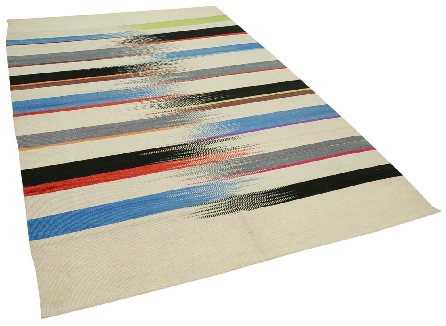 6x9 Multicolor Contemporary Kilim Rug - 37514
