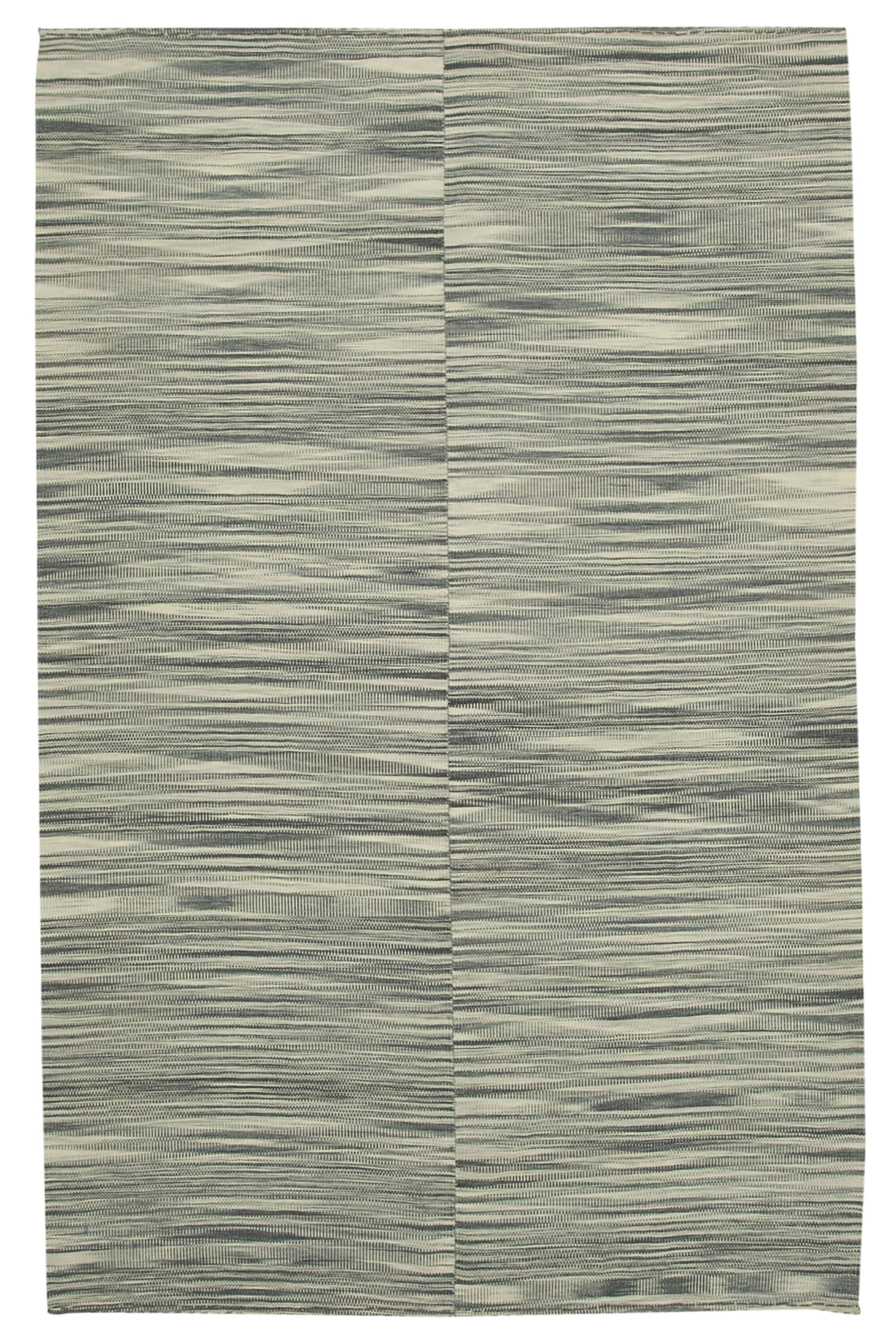 7x10 Beige Contemporary Kilim Rug - 37515