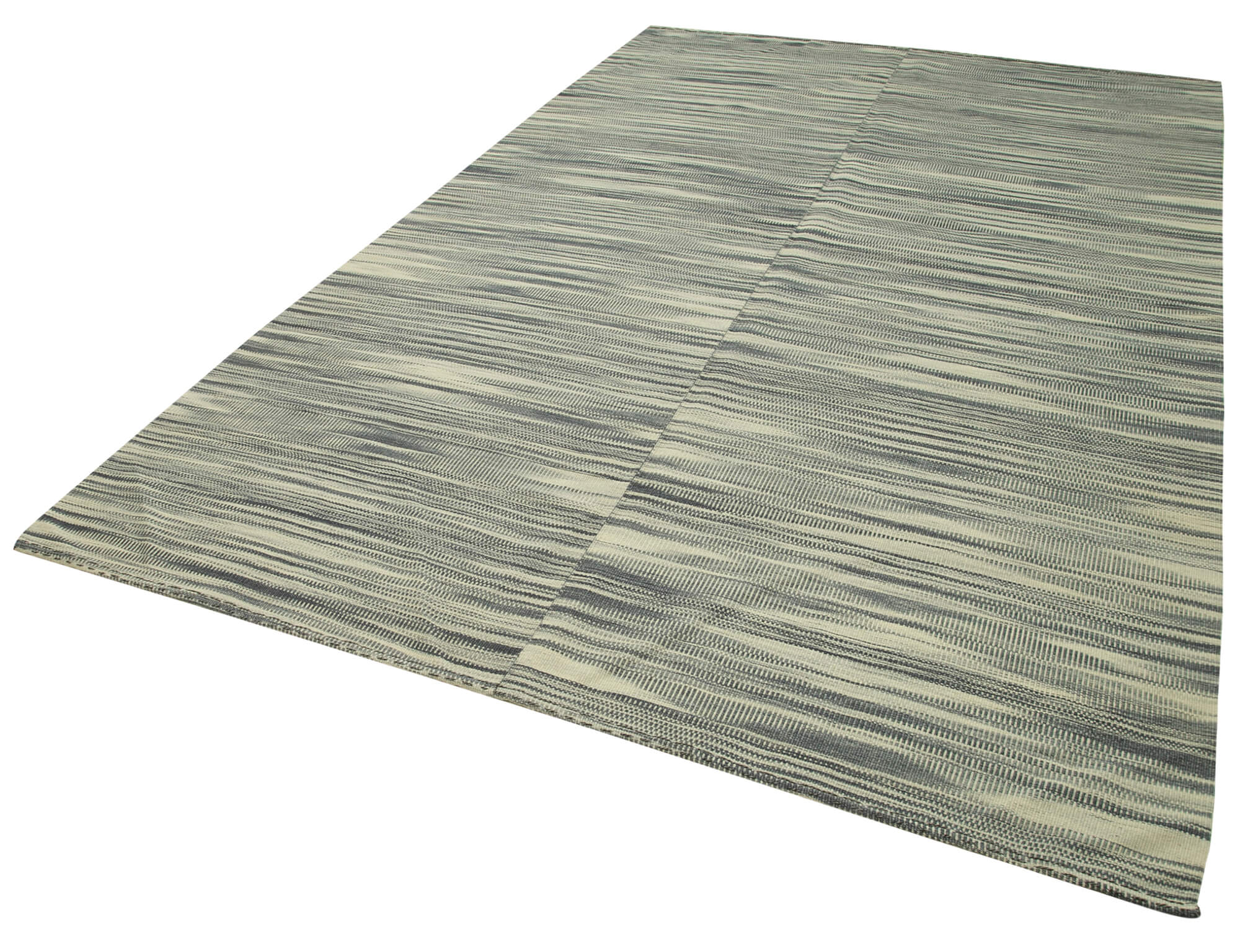 7x10 Beige Contemporary Kilim Rug - 37515