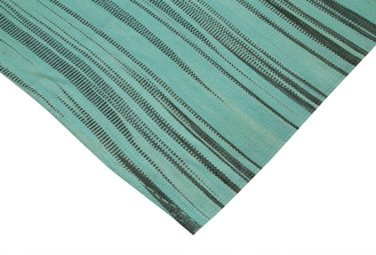 6x9 Turquoise Contemporary Kilim Rug - 37519