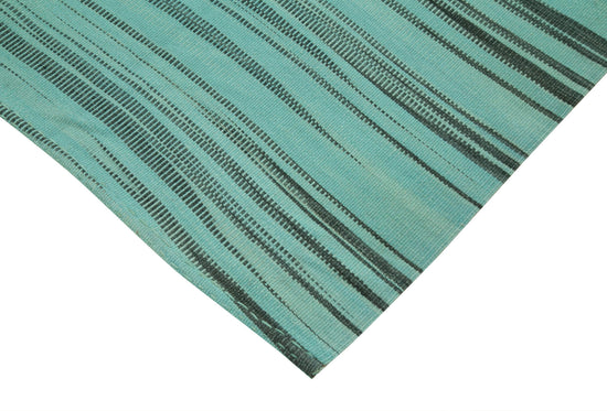 6x9 Turquoise Contemporary Kilim Rug - 37519