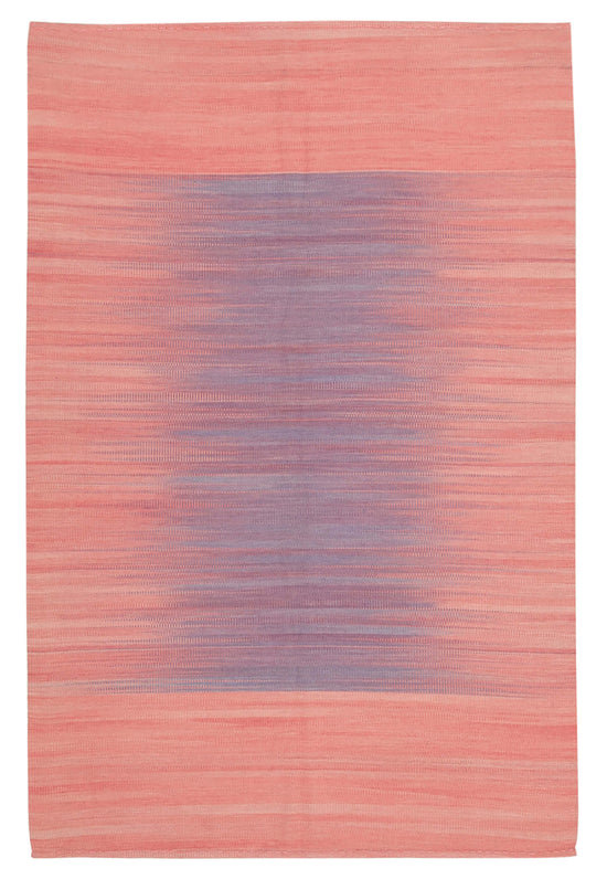 6x9 Pink Contemporary Kilim Rug - 37525