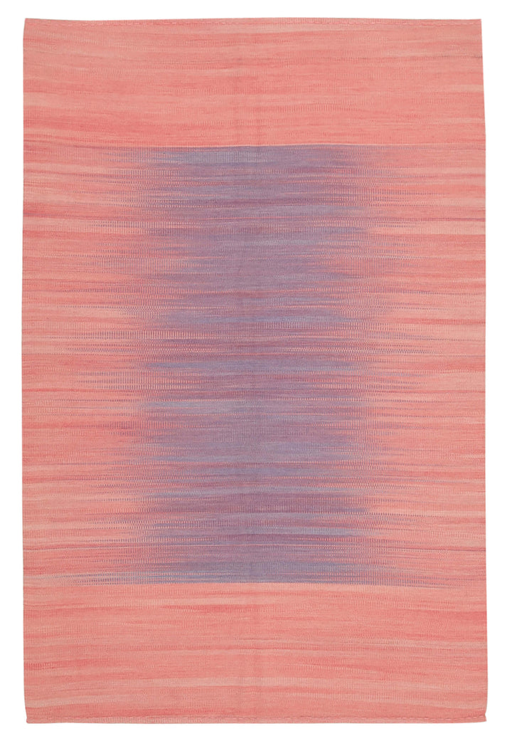 6x9 Pink Contemporary Kilim Rug - 37525