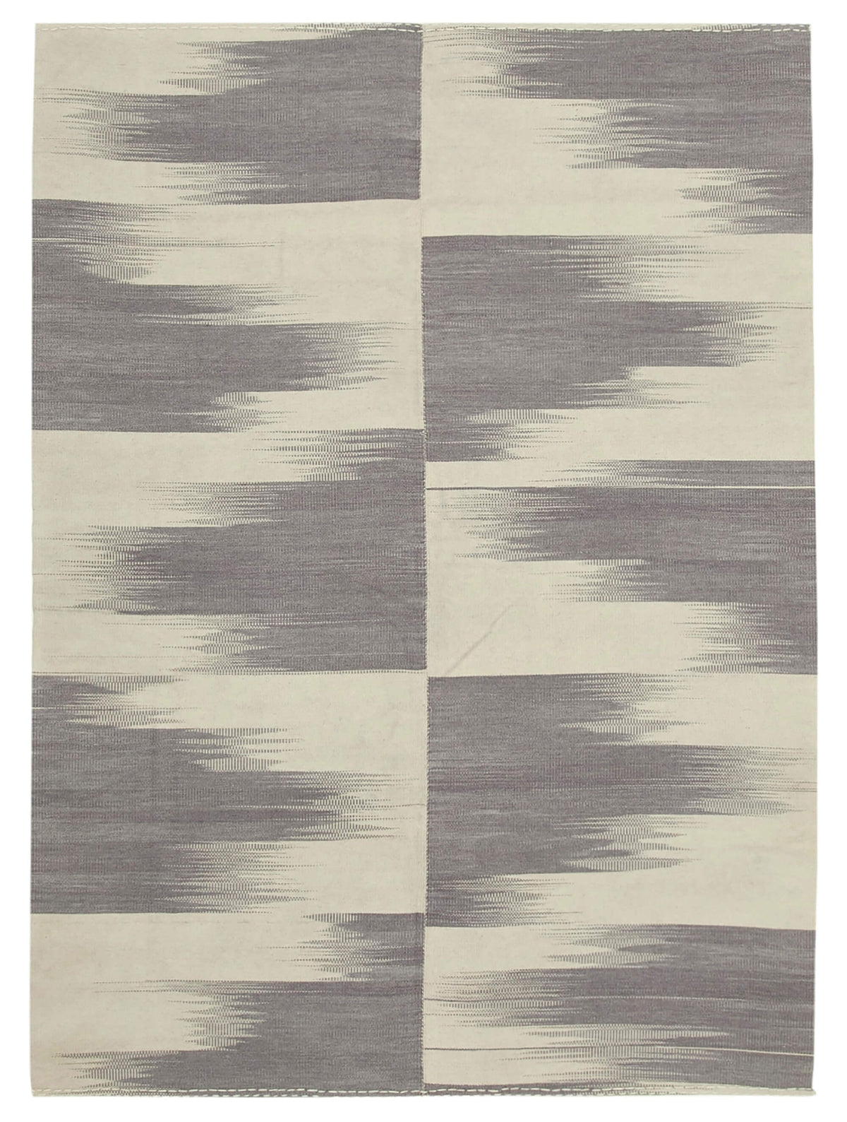 7x9 Beige Contemporary Kilim Rug - 37533