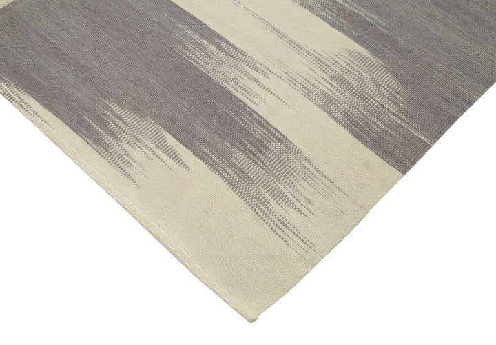 7x9 Beige Contemporary Kilim Rug - 37533