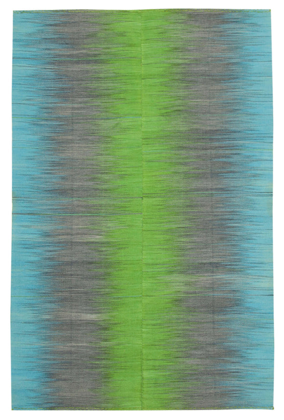 6x10 Multicolor Contemporary Kilim Rug - 37541