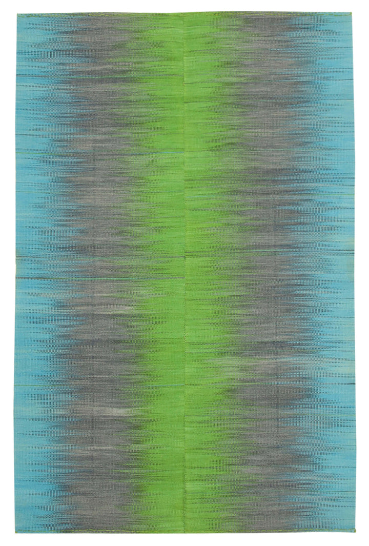 6x10 Multicolor Contemporary Kilim Rug - 37541