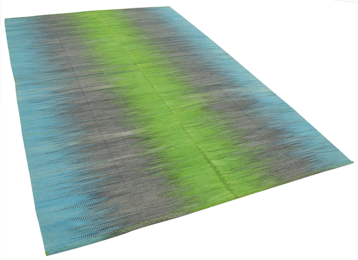 6x10 Multicolor Contemporary Kilim Rug - 37541