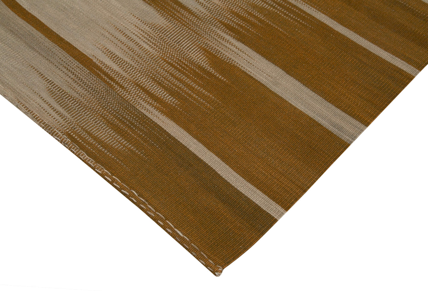 7x9 Brown Contemporary Kilim Rug - 37542