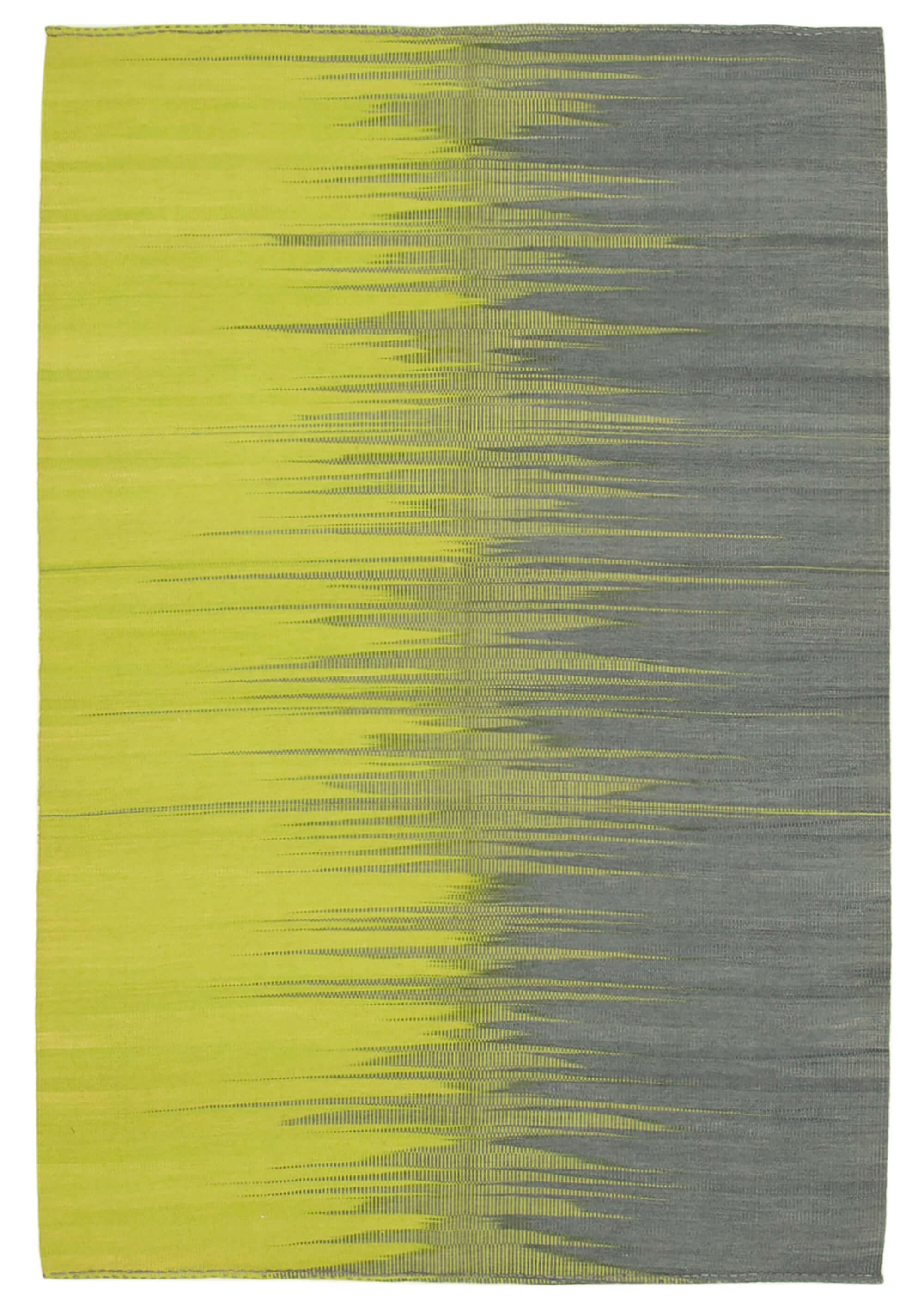 6x9 Grey Contemporary Kilim Rug - 37548