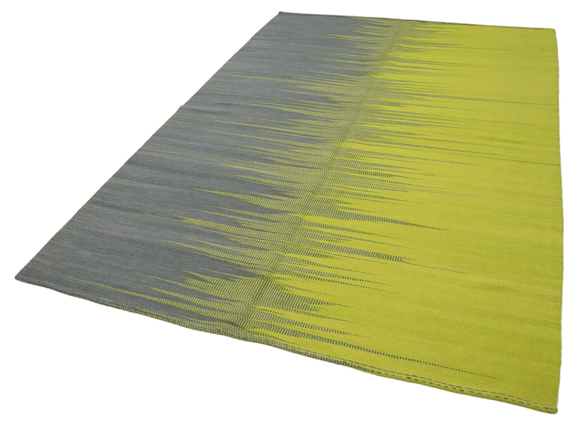 6x9 Grey Contemporary Kilim Rug - 37548
