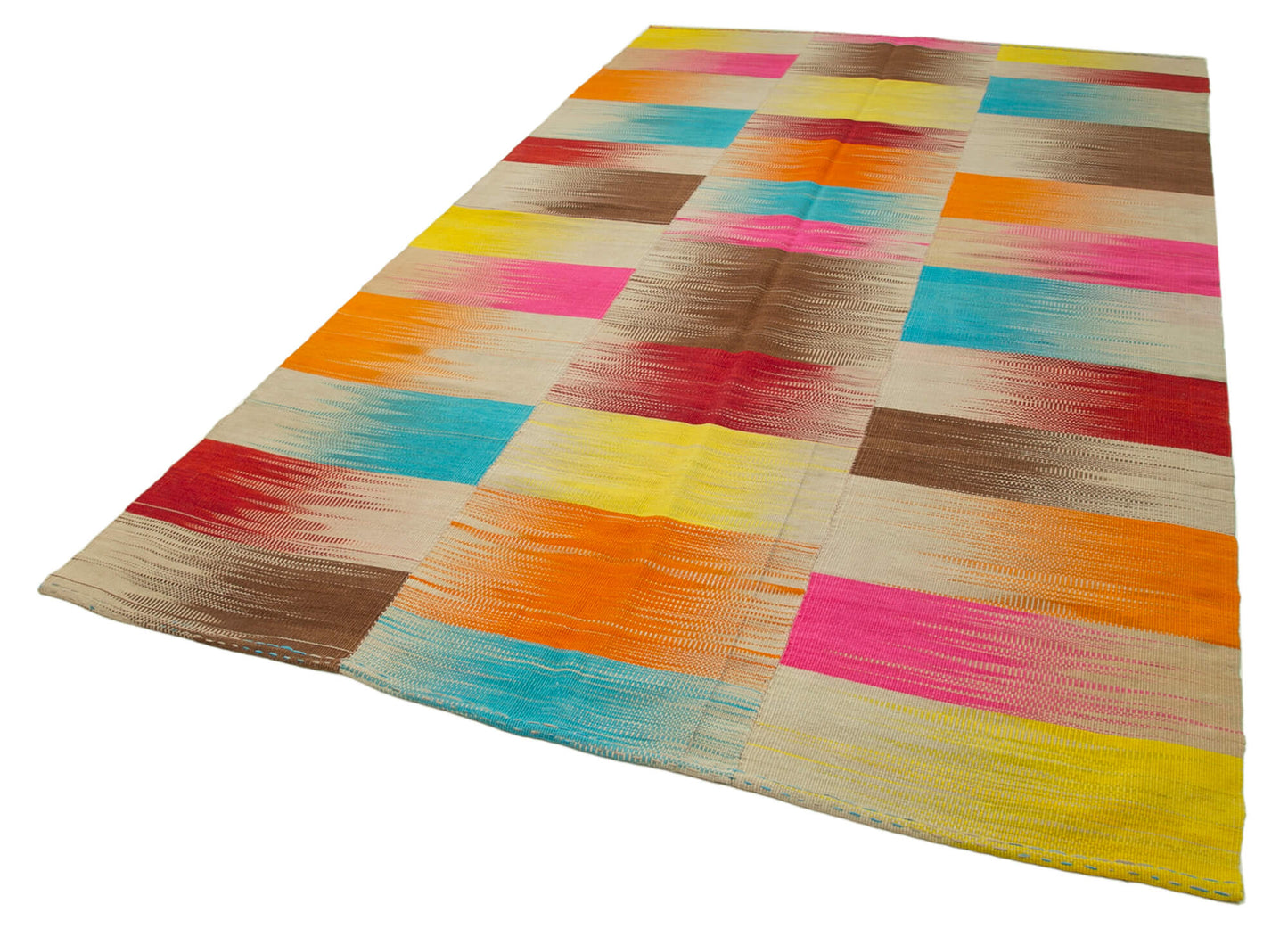 6x12 Multicolor Contemporary Kilim Rug - 37550