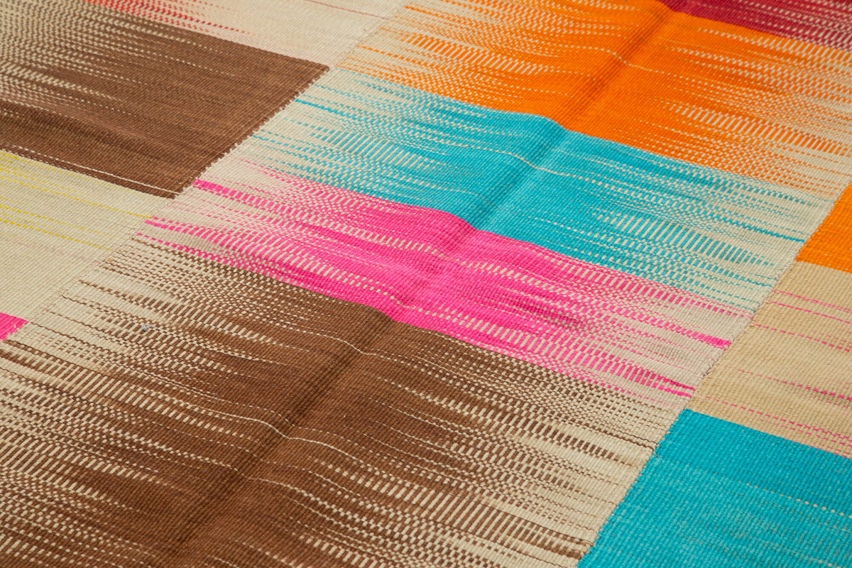 6x12 Multicolor Contemporary Kilim Rug - 37550