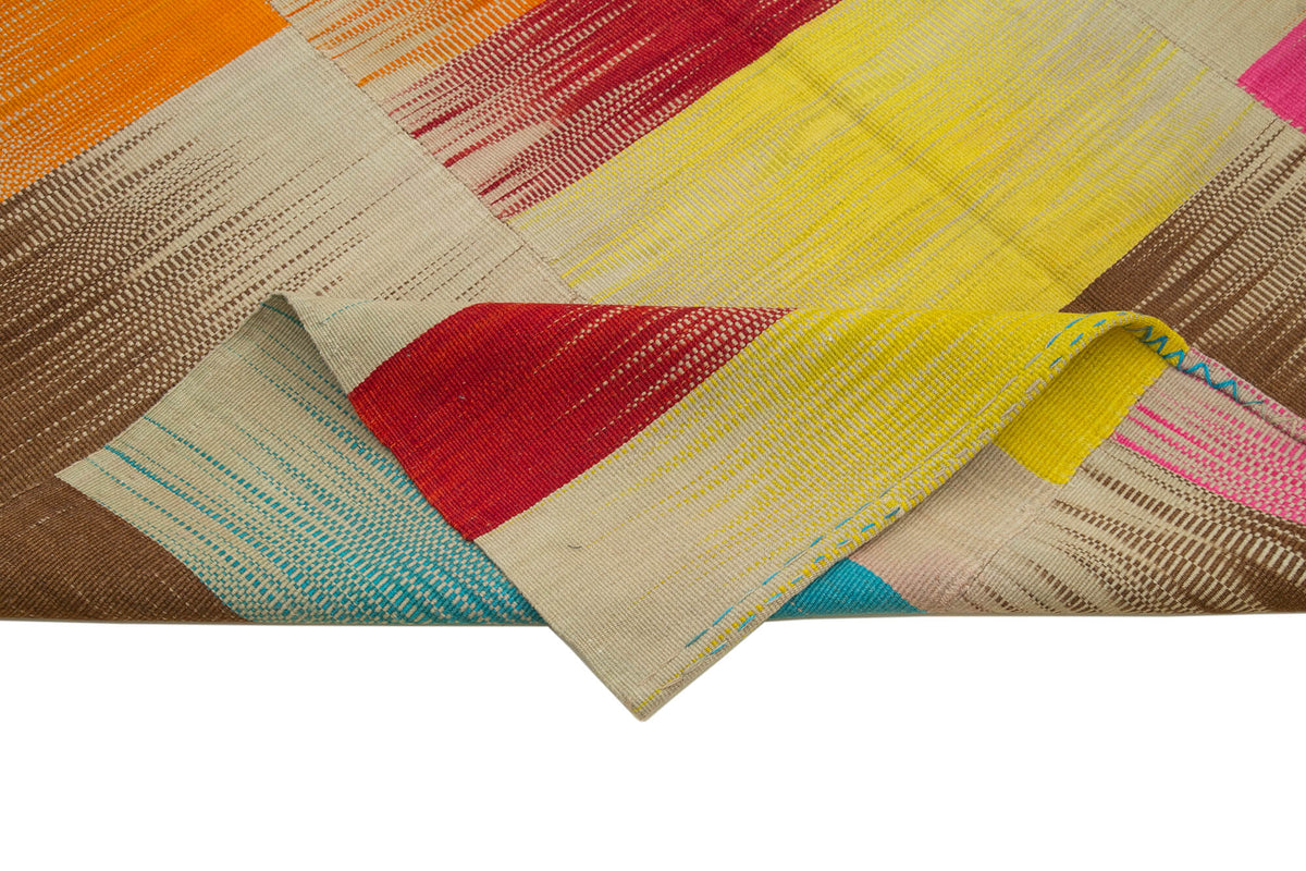 6x12 Multicolor Contemporary Kilim Rug - 37550