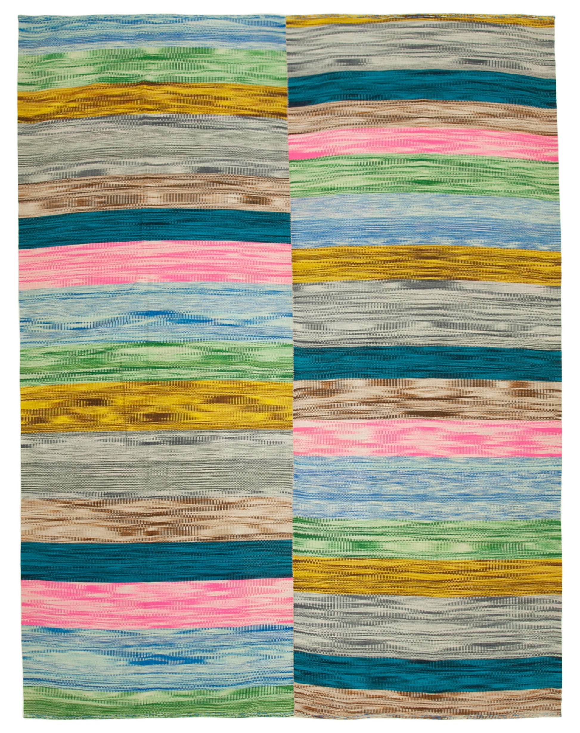 10x13 Multicolor Contemporary Kilim Rug - 37554