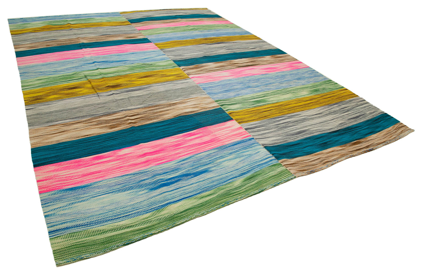 10x13 Multicolor Contemporary Kilim Rug - 37554