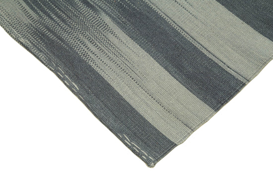 3x10 Grey Contemporary Kilim Rug - 37555