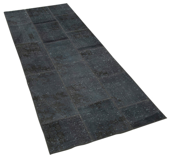 3x7 Grey Patchwork Runner Rug - 37634