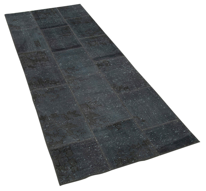 3x7 Grey Patchwork Runner Rug - 37634