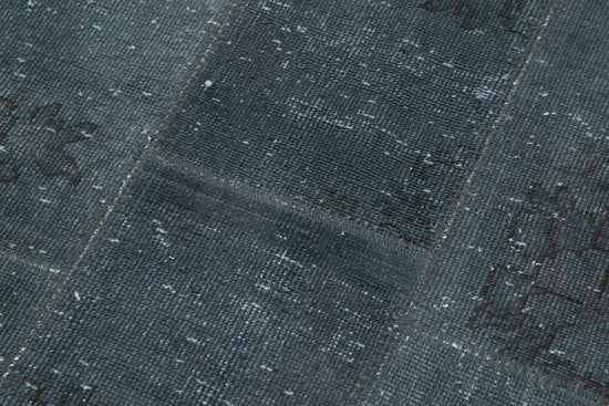 3x7 Grey Patchwork Runner Rug - 37634