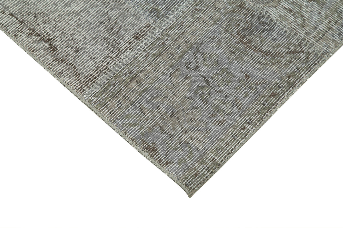 3x7 Grey Patchwork Runner Rug - 37637