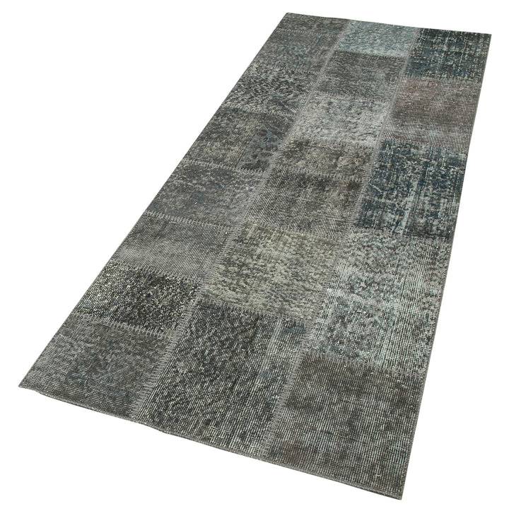 3x7 Grey Patchwork Runner Rug - 37643