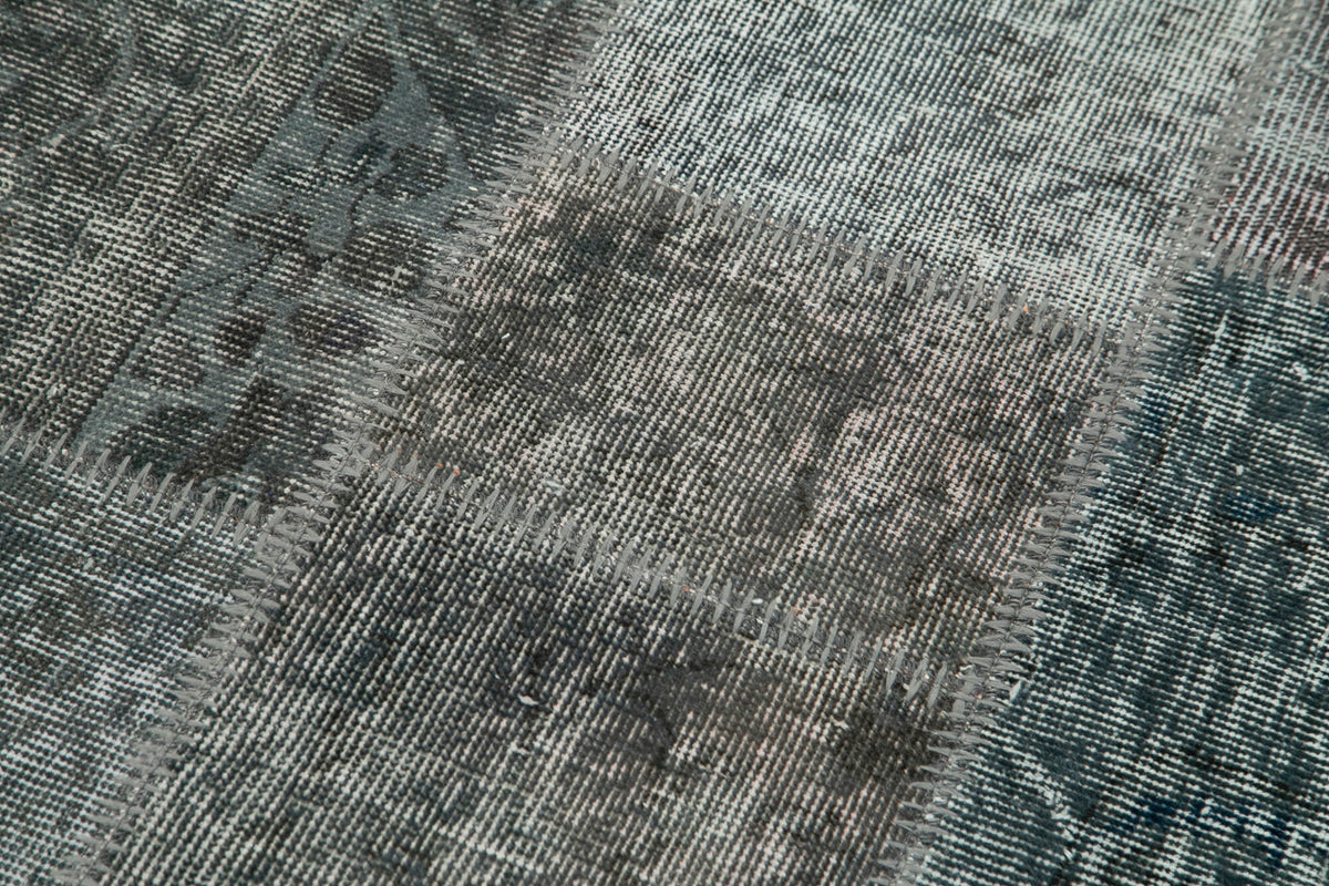 3x7 Grey Patchwork Runner Rug - 37643