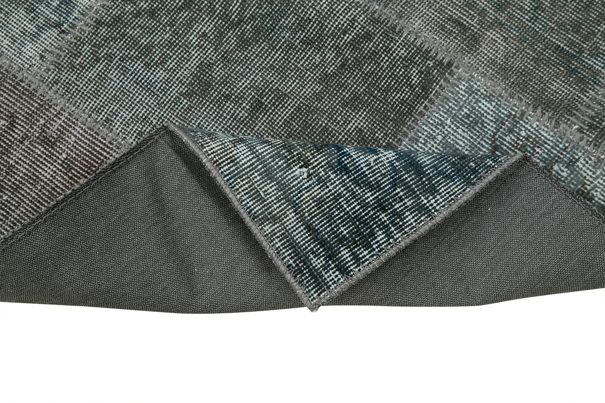3x7 Grey Patchwork Runner Rug - 37643
