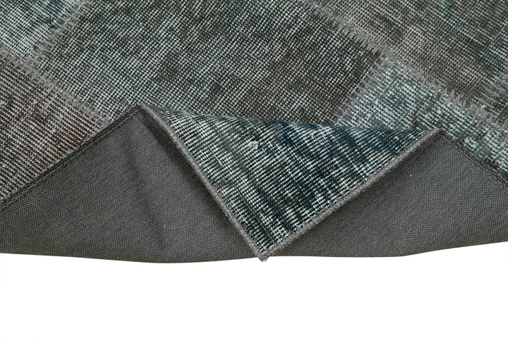 3x7 Grey Patchwork Runner Rug - 37643