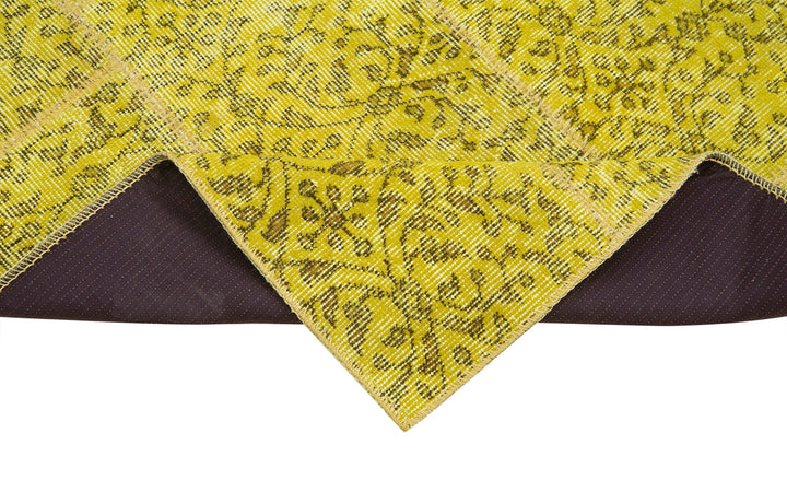 3x9 Yellow Patchwork Runner Rug - 37649