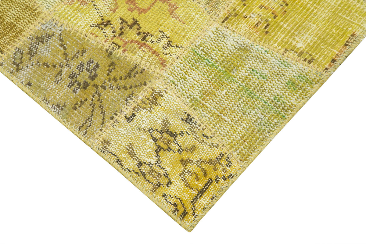 3x10 Yellow Patchwork Runner Rug - 37653