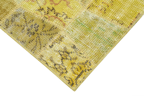 3x10 Yellow Patchwork Runner Rug - 37653