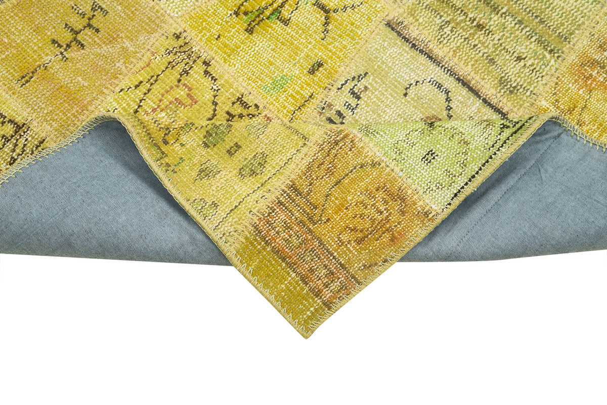 3x10 Yellow Patchwork Runner Rug - 37653
