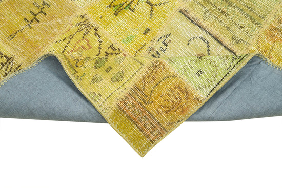 3x10 Yellow Patchwork Runner Rug - 37653