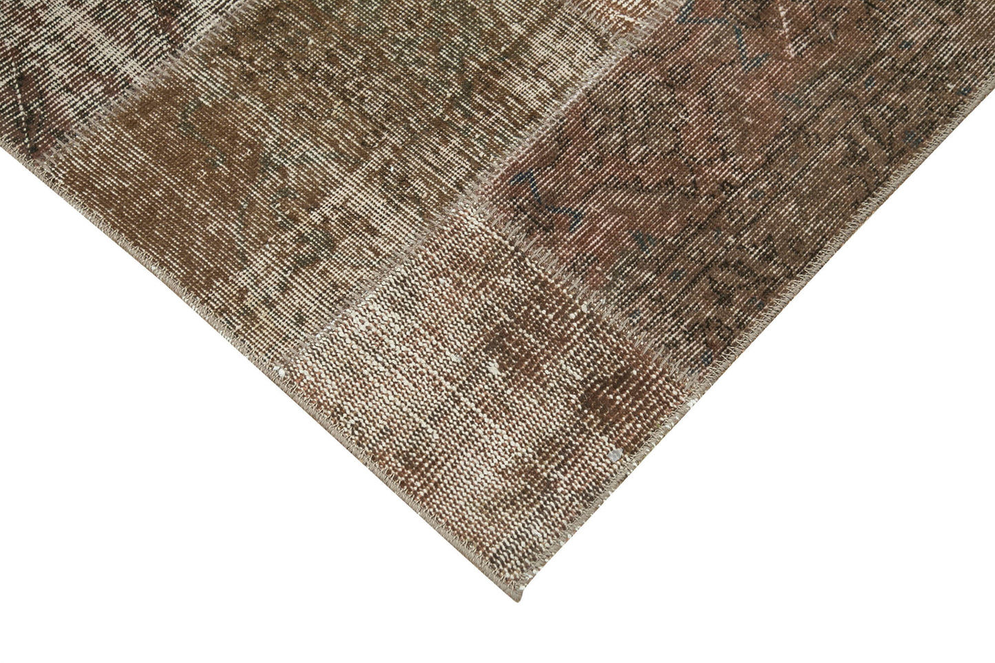 3x10 Brown Patchwork Runner Rug - 37661