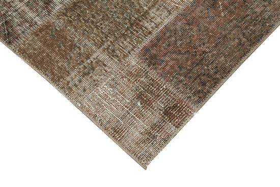 3x10 Brown Patchwork Runner Rug - 37661