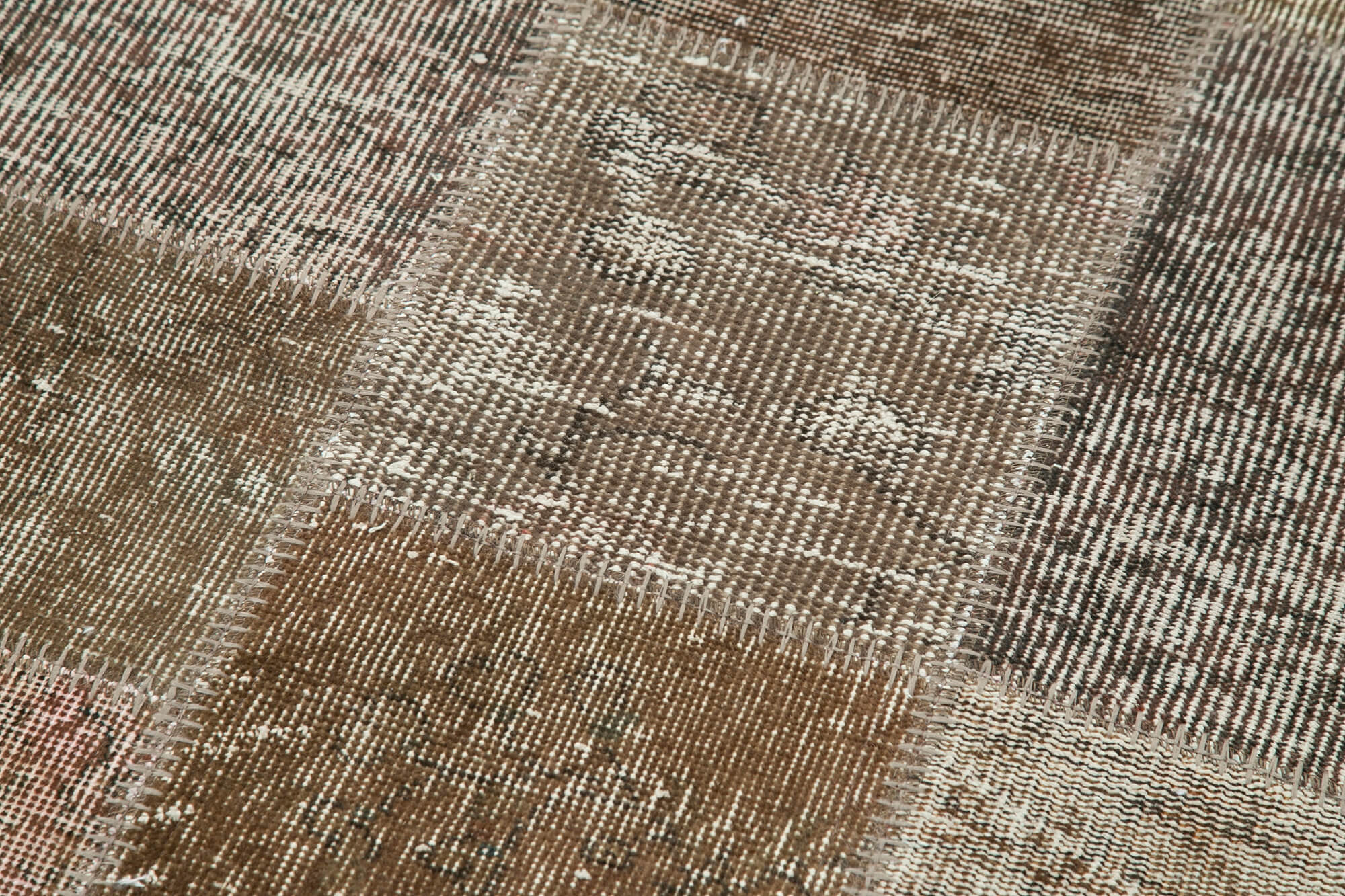 3x10 Brown Patchwork Runner Rug - 37661