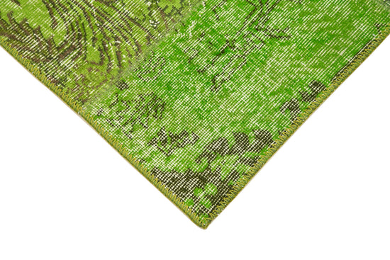 3x10 Green Patchwork Runner Rug - 37663