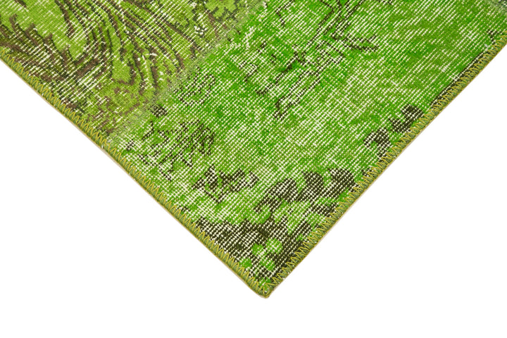 3x10 Green Patchwork Runner Rug - 37663